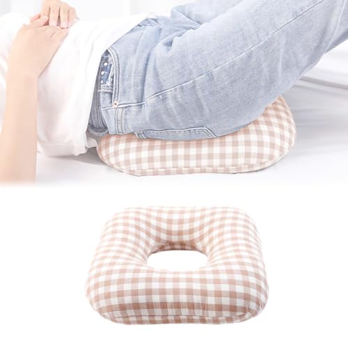 Image of Anti-Bedsore Cushion, Donut Pillows, Pressure Ulcer Cushions, Pillow Tailbone Pain Relief Mat, Soft Pad of Bed Sores for Seniors,Pregnant,Hemorrhoids,Post-Surgery(Beige,Small)
