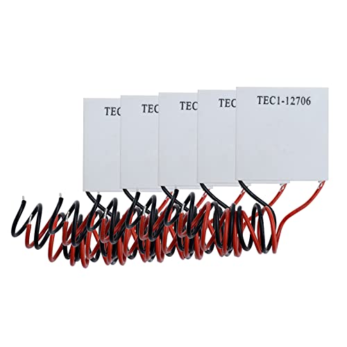 Diymore 0102145 5Pcs Tec1-12706 12V 6A 40X40Mm Heatsink Thermoelectric Cooler Peltier Plate Module thumb #1