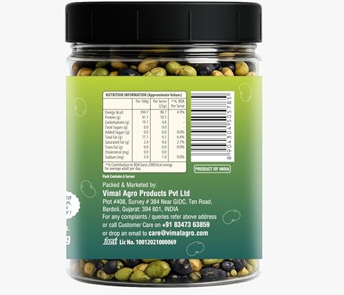 Image of BIG PANTRY Protein Beans Mix, Roasted Soyabean, Edamame and Black Beans, High Protein Vegan Snack, 150g