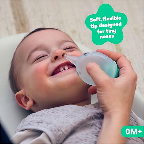 Image of Playhouse MD Booger Buddy Nasal Aspirator Bulb, Narwhal, 2 Pack | with LED Light for Babies & Toddlers, BPA-Free Snot Remover for Infant Stuffy Nose and Congestion Relief