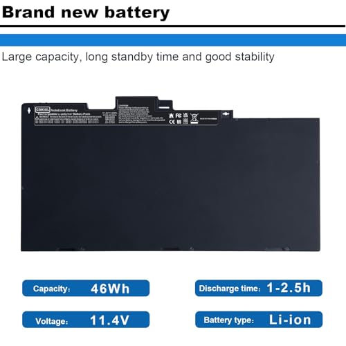 Image of ASUNCELL CS03XL Battery for HP Elitebook 840 850 755 745 G3 G4 ZBook 15u G3 G4 Series 46Wh