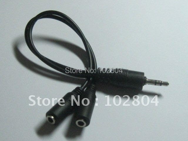 Wiring Connecting Terminals - 30 pcs Nickel Plated 3.5mm Stereo Plug 1 Male to 2 Female Audio Cable Black 20cm