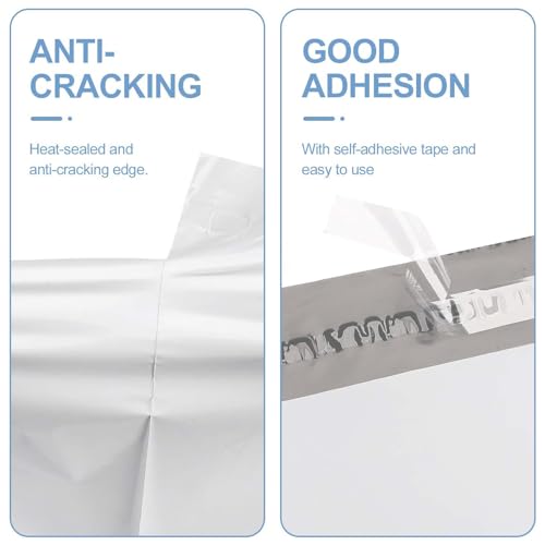 Image of Metronic Poly Mailers 19x24 500 Pack | Large Shipping Bags for Clothing | Thick Self Seal Mailing Poly Bags for Business | Waterproof and Tear-Proof Large Shipping evvelopes in White