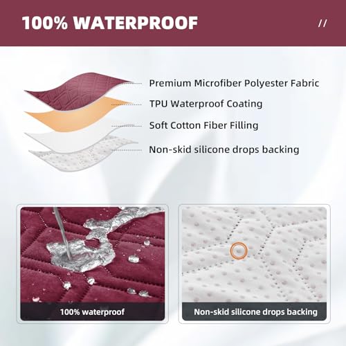 RAPRAP 100% Waterproof Armchair Cover with Side Pockets - Image 4