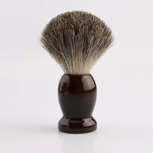 Rasierpinsel Dachshaar- Männer Rasierpinsel mit Holzgriff, Gesichtsbart Haarreinigung Rasierwerkzeug Rasierpinsel Seife Schäumende Rasierpinsel