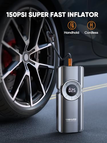 Trekure BETA01 Portable Car Jump Starter With Air Compressor, Trekure 150Psi 3000A Car Battery Jump Starter Battery Pack thumb #2