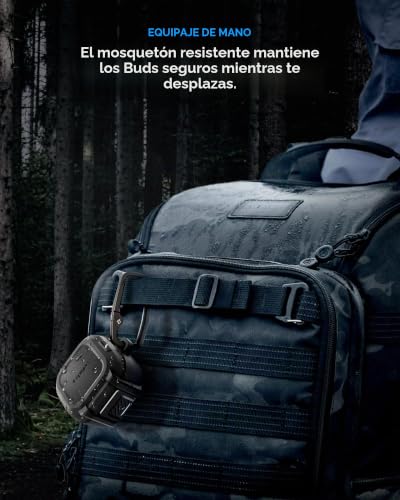 Funda Lock Fit para Galaxy Buds 4 Pro Spigen de TPU y PC anti-caídas color negro mate 4