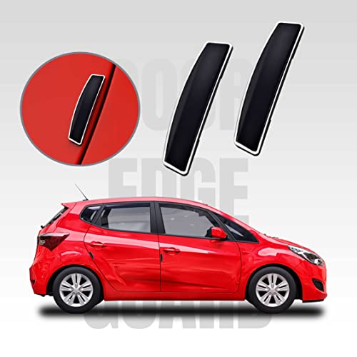 Image of GFX Stainless Steel Car Door Edge Guard - 4Pcs Black Scratch Protector Strips, Universal Fit for All Cars - Prevents Paint Damage, Chips & Dings - Durable, Stylish Auto Door Trim Accessory