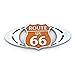 Danhomer 1PCS 3D Metal Route US 66 Côté de Voiture Fender ARRIÈRE Emblem Autocollant Stickers Stickers pour Voitures
