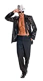 Rubie's Deluxe Men's Black Sequin Jacket, Black, X-Large Costume