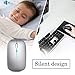 immagine 3GeekerChip Mouse Bluetooth Ricaricabile,Mouse Wireless Silenzioso,Mouse Senza Fili a Due Modalità (Bluetooth 5.1+2.4G),3 Livelli DPI(800/1200/1600) Regolabili per PC(Argento)
