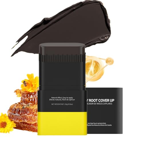 Barra De Tinte Para El Cabello Canoso,Cobertura Temporal del Pelo Gris con Peine | Solución Impermeable Fácil de Usar Disimula Entradas 15g para Adultos Mujeres Hombres