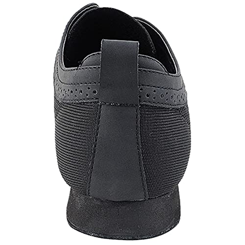 Men's Ballroom Latin Salsa Sneaker Dance Shoes Black Knit Mesh & Man-Made Nubuck Upper Sero107Bbxeb Comfortable - Very Fine 11.5 M Us [Bundle Of 5] #TOP4