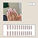 Light Pink Press on Nails Square Long Fake Nails Glossy Solid Color False Nails Full Cover Stick on Nails Acrylic Artificial Nails Glue on Nails for Women Nail Art Decorations 24Pcs