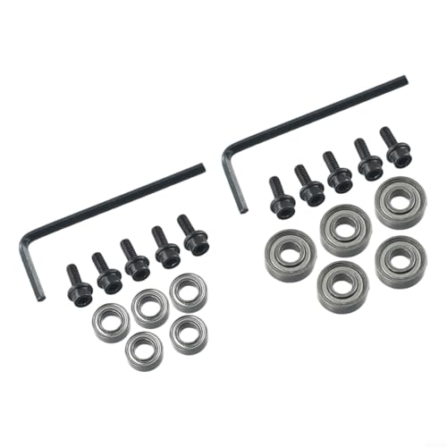 Lot de 10 roulements à billes de rechange pour fraise à défoncer - Diamètre intérieur : 3/16