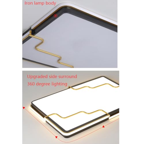 Plafonnier encastré au design créatif et finition métallique
