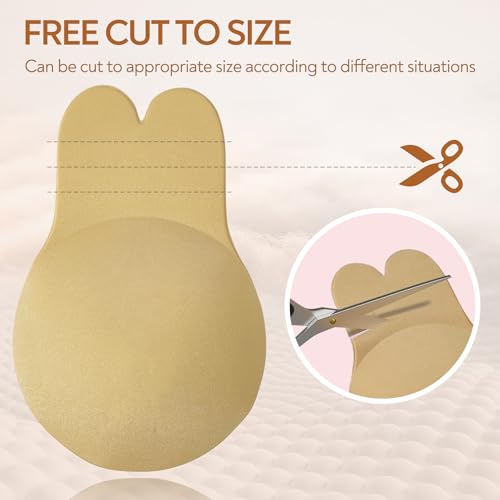 Adhesive Strapless Bra - Sticky Push Up Backless Invisible Bra with Nipple Covers Reusable Self-Adhesive Bras4