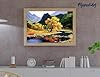 Figured'Art Paint by Numbers Kit for Adults Peaceful River in The Mountain 16"x20" - Craft Art Painting DIY Kit Rolled Canvas Without Frame #3