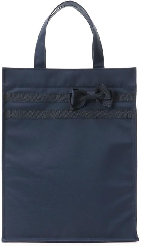 CHOPIN ネイビー リボン付きトートバッグお受験サブバック両親用 CHOPIN ネイビー リボン付きトートバッグお受験サブバック両親用
