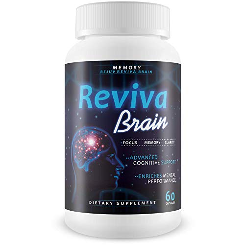 Reviva Brain Memory Rejuv - Advanced Cognitive Support - Enriches Mental Performance - Focus - Memory - Clarity - Nootropic Brain Pills - Mental Energy and Precision