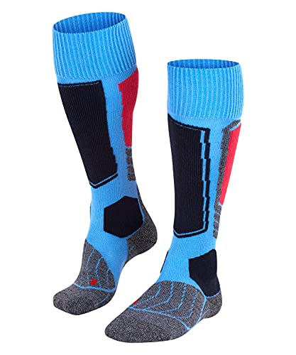 FALKE dam Skidstrumpor SK1 Comfort W Kh ull funktionsmaterial varm tjock 1 par, Blå Blue Note 6545, 39-40