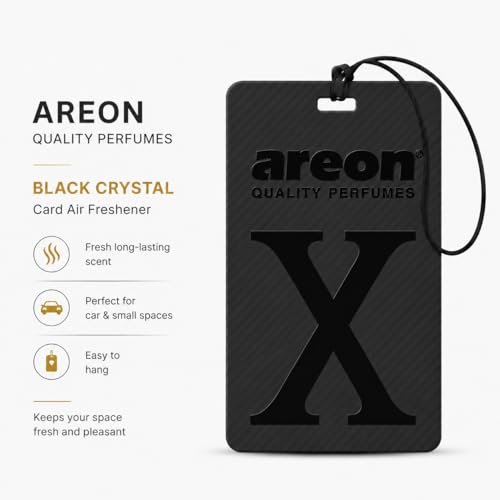Image of REON X Version Black Crystal Hanging Best Car Air Freshener - Long Lasting Scent for Car or Home - Long Lasting, Fresh, Luxurious Scent