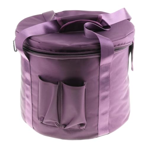 DYNWAVE Crystal Singing Bowls Carry Case Sound Bowl Case Comfortable Carry Tote Thick Padded Travel Bag with Linings for Outdoor Yoga, 14 inch