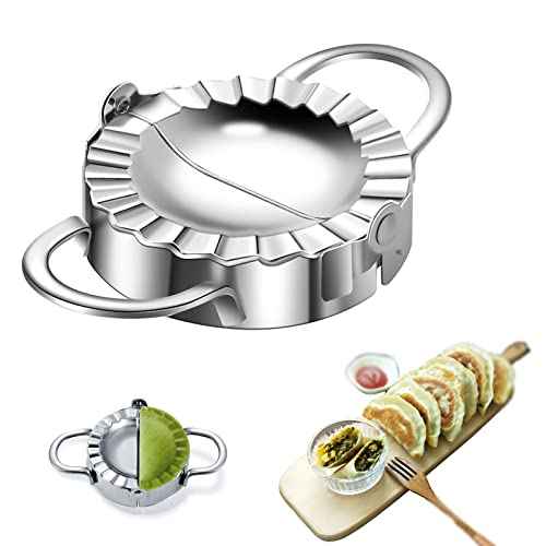 moule ravioli moule à boulettes en acier inoxydable 304 capable de presser les peaux de boulettes pour faire des boulettes et des wontons(diamètre 7.5cm) Cover