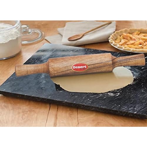 Image of 12inch Wooden Rolling Pin /Belan for Baking, Roti, Chapati