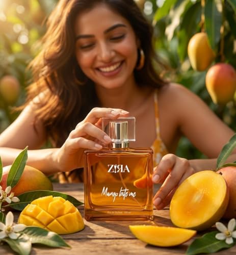 Image of ZIRA Mango Bite Me Eau de Parfum - Fruity Woody Mango Fragrance for Men & Unisex, Sweet Tropical Notes for Daily & Formal Wear (100ml)