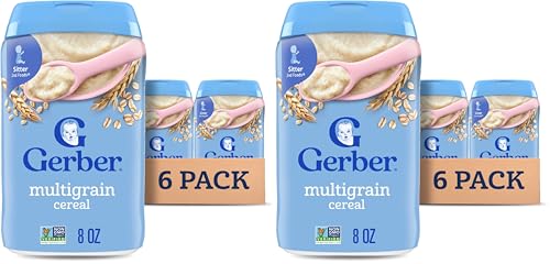 Gerber Baby Cereal 2nd Foods, Grain & Grow, Multigrain, 8 Ounces (Pack of 12)