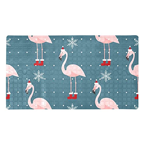 Alfombrilla de baño con gorro de Navidad para duchas infantiles seguras 2