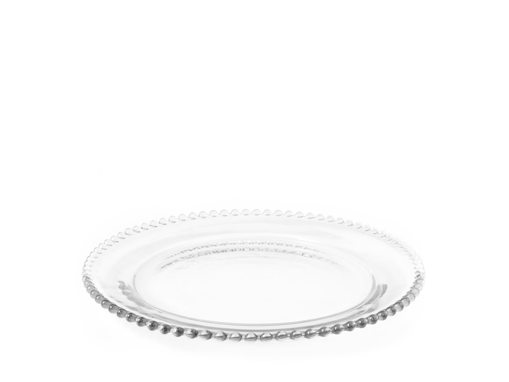 H&H Set 12 Piatti Vetro Tondo Collier Cm18,5