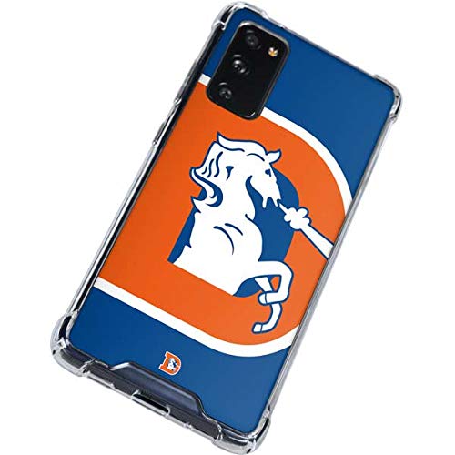 Skinit Clear Phone Case Compatible with Galaxy S20 FE - Officially Licensed NFL Denver Broncos Retro Logo Design