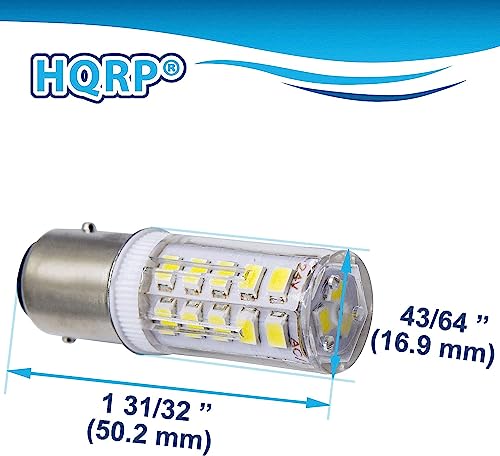 Pack de 4 bombillas LED HQRP BAY15d Blanco Frío miniatura 7
