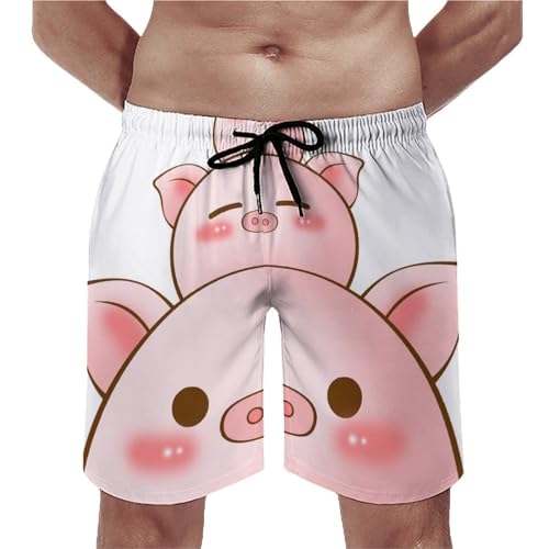 Maillot de bain homme mignon cochon swim trunk séchage rapide taille S UMENG