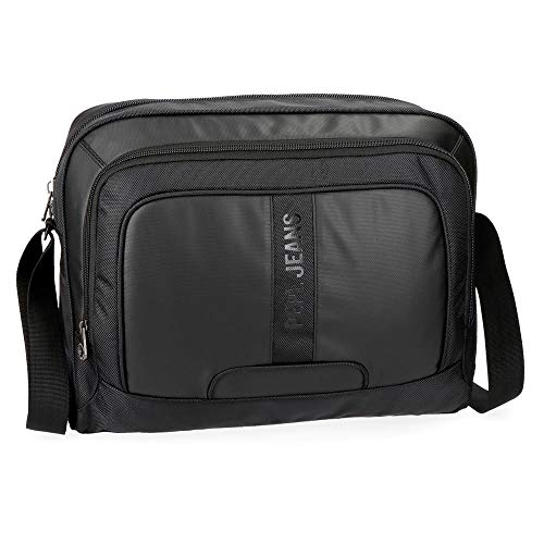 Preisvergleich Produktbild Pepe Jeans Bromley Aktentasche, 39 cm, 13.3 liters, Schwarz (Negro)