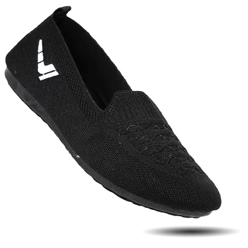 Image of ELECANT Lightweight Active Wear Knitted Slip-on Comfortable Casual Flat Ballies Shoes Women