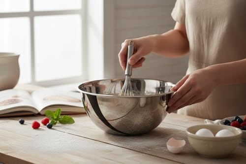 Tazón para mezclar de acero inoxidable 8 qt estilo estándar miniatura 4