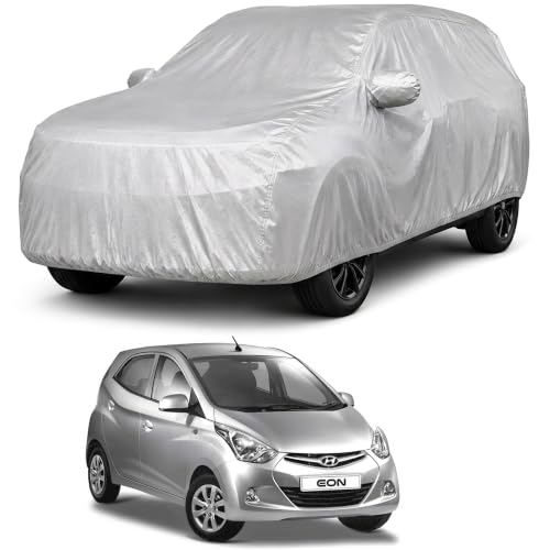 Image of Autofact Car Body Cover Compatible with Eon 2011-2024 | Custom Fit Car Cover | 100% Water-Resistant| Triple-Stitched Lightweight Fabric | Dustproof | Indoor & Outdoor Use | Elastic Bottom