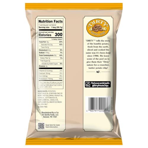 Dirty Kettle Sea Salted Potato Chips, 2 oz Bags (25 Count) | All-natural, kettle-cooked potato chips; Kosher certified - image 2