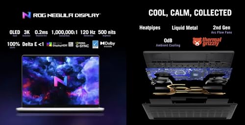 Image of ASUS ROG Zephyrus AI Gaming Laptop 14.0 inch 120Hz OLED 2.8K Display (AMD Ryzen AI 9 HX 370, GeForce RTX 5070 Ti 12GB, 32GB LPDDR5X, 4TB PCIe SSD, RGB KB, WiFi 7, Webcam, Win 11 Pro) w /USB-C Dock