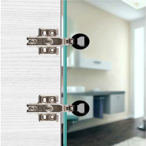 Wanlian Glass Door Hinges 4.33 * 2.05" Quiet Hinge Cutout 1.37" Hinges (2Pcs) For Cabinet Glass Doors. #TOP4