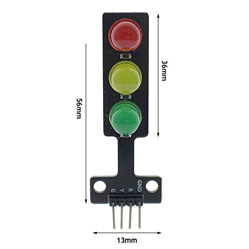 Mini 5V Traffic Light LED Display Module for Arduino Red Yellow Green 5mm LED RGB -Traffic Light for Traffic Light System Model