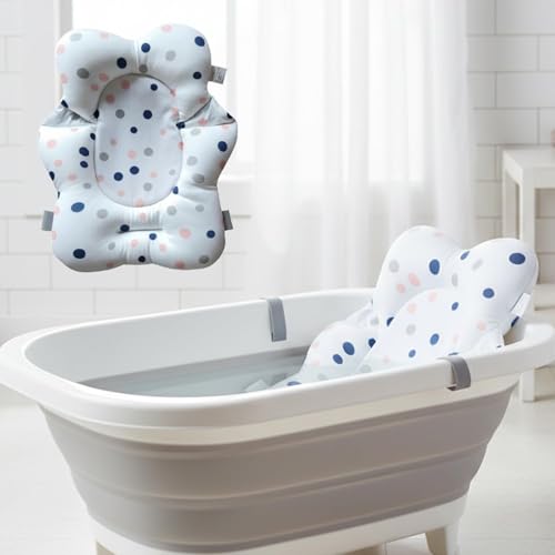 Image of Safe-O-Kid Baby Bath Support Harness, Anti-Slip & Quick Drying, Soft Sponge Cushion with Safety Straps for Newborns, Ideal for 6 to 24 Months (White)