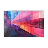 WZYWHJ Linear Pulse rutschfeste Bodenmatte, Teppich, 183 x 122 cm, für Wohnzimmer, Büro, Couchtisch, Bett, Balkon