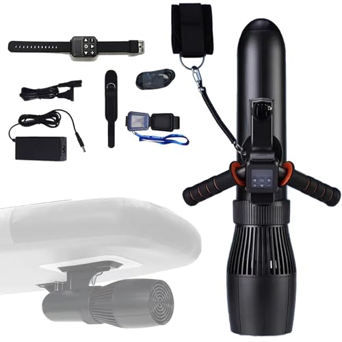 ZEEKYFOR 500W Underwater Scooter Propeller for Surfboard & Kayak, Water Sea Scooter Diving Swimming Pool Boosters for Water Sports & Snorkeling & Sea Adventures,16000mAh