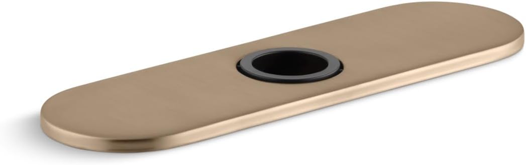 Kohler K-13479-A-BV 8" Escutcheon Plate for Insight and Kinesis Faucet, Vibrant Brushed Bronze