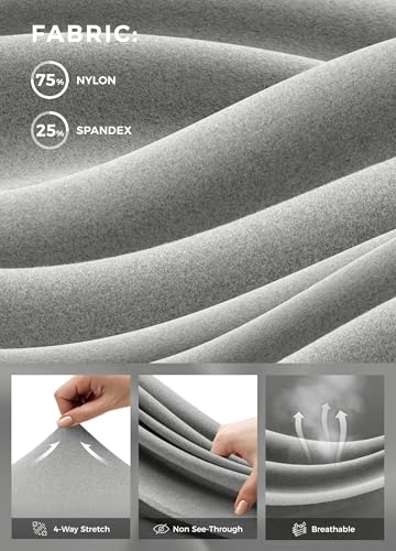 Pantacourt de yoga taille haute Willit conçu en textile extensible durable de 53,3 cm - 5