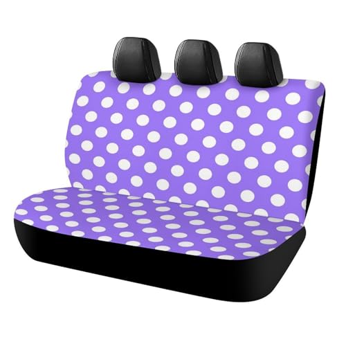 Housse de siège arrière camion VUS tissu respirant imprimé pois violets